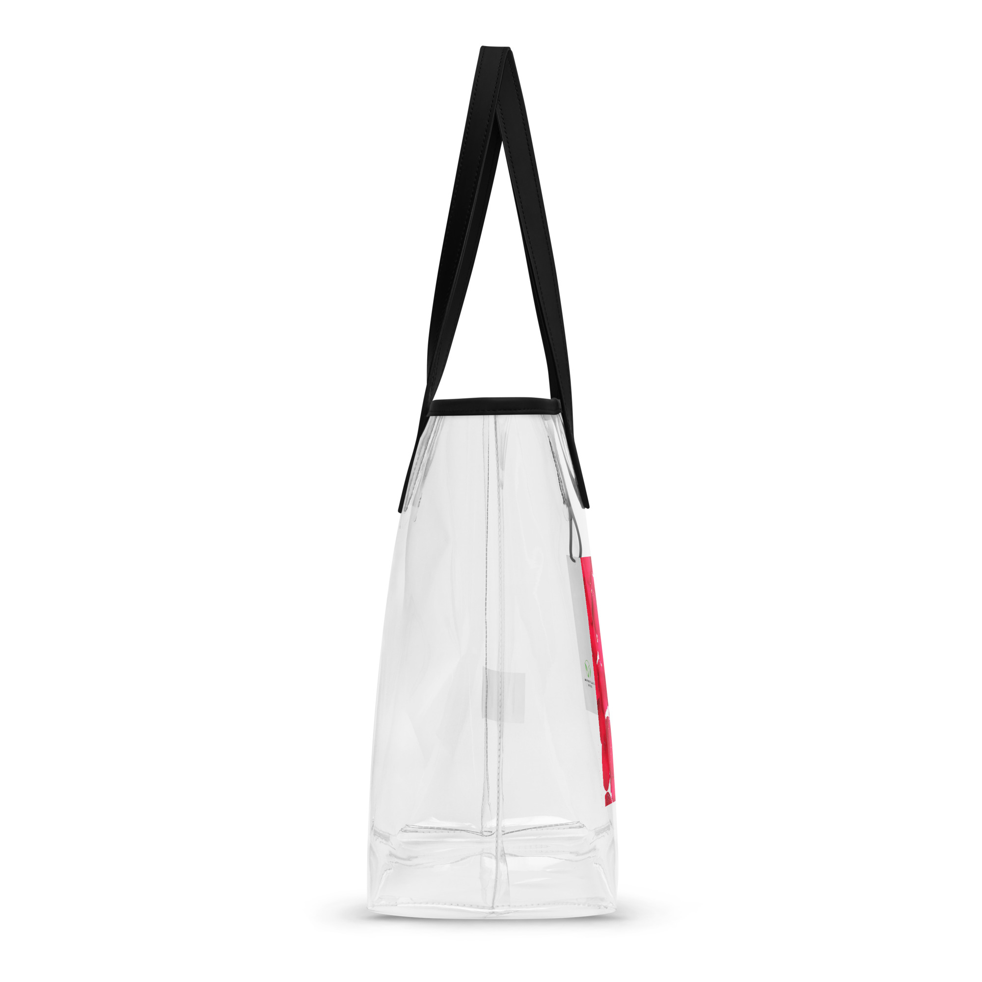 Clear tote bag with heart - Image 5