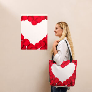 Tote bag with heart
